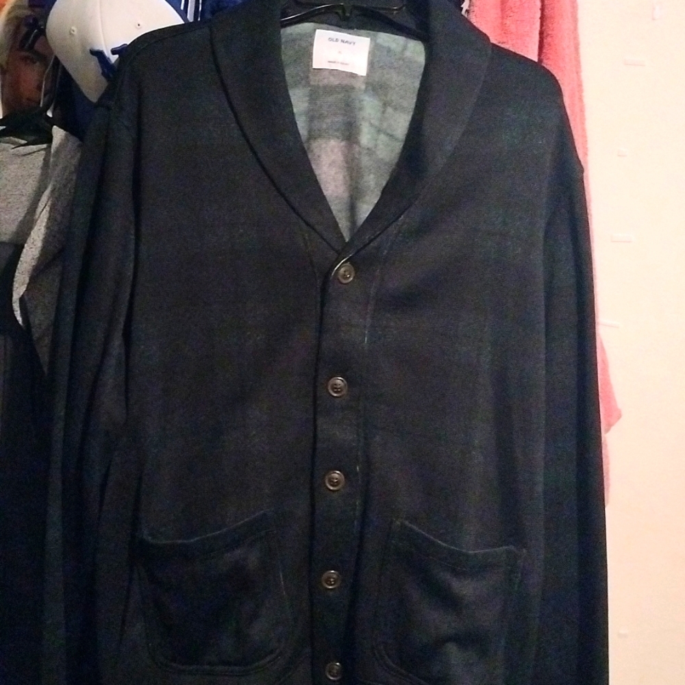 Fleece cardigan sweater